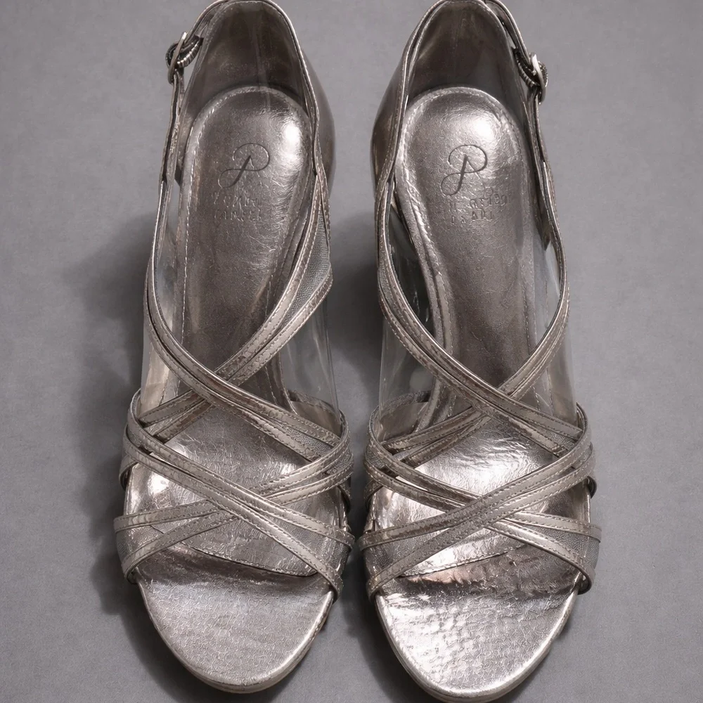 ADRIANNA PAPELL Gunmetal ADRI SZ 8M  heels